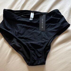 Tempt Me Women's Black High-Rise Swim Brief